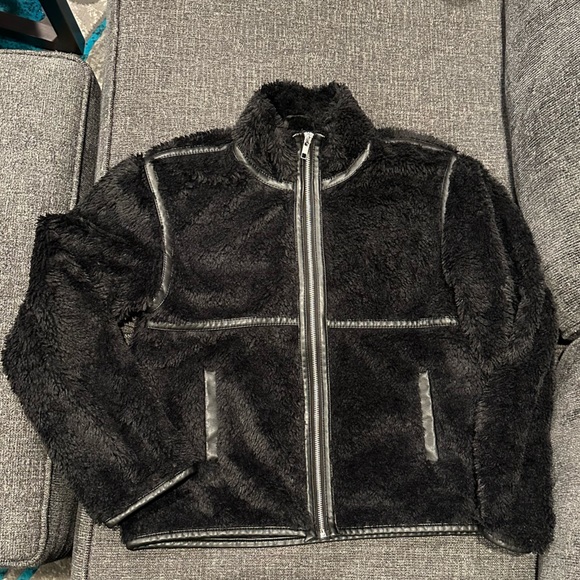 GIRLS H&M FURRY COAT - Picture 1 of 9